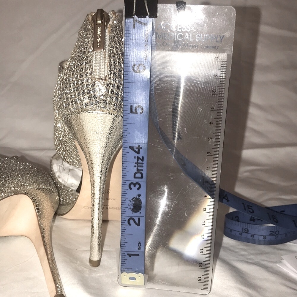 Jimmy Choo 38.5 EU Glitter/Champagne - Picture 9 of 9